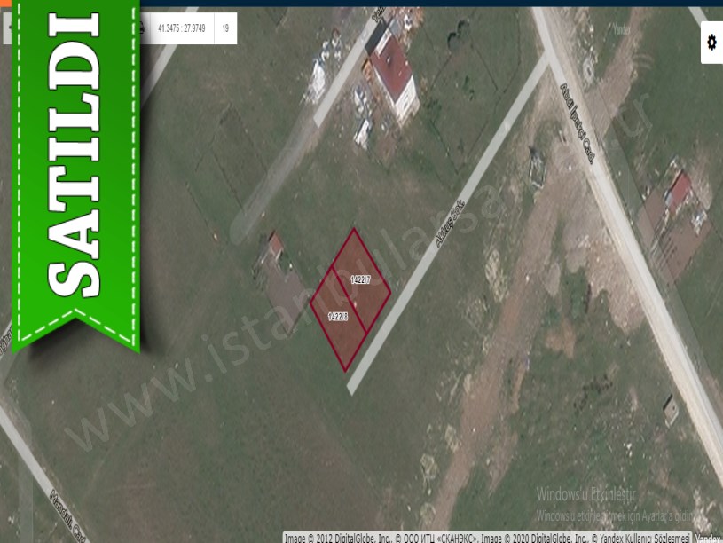 Tekirdağ  Kapaklıda Satılık Arsa , 474 M2 Yolu Var Caddeye Yakını