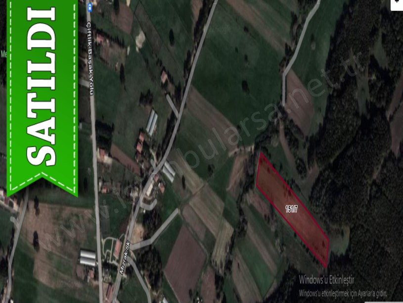 Çatalca Belgratta Satılık Arsa , 509 m2 Evlerin Yakını Yolu Var
