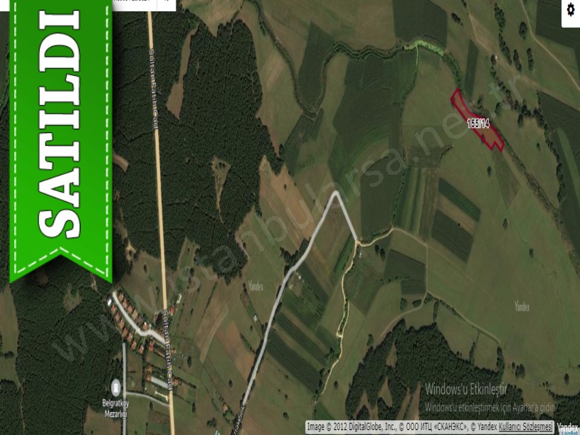 Çatalca Belgratta Satılık Arsa , 485 M2 Çevrili Çaplı