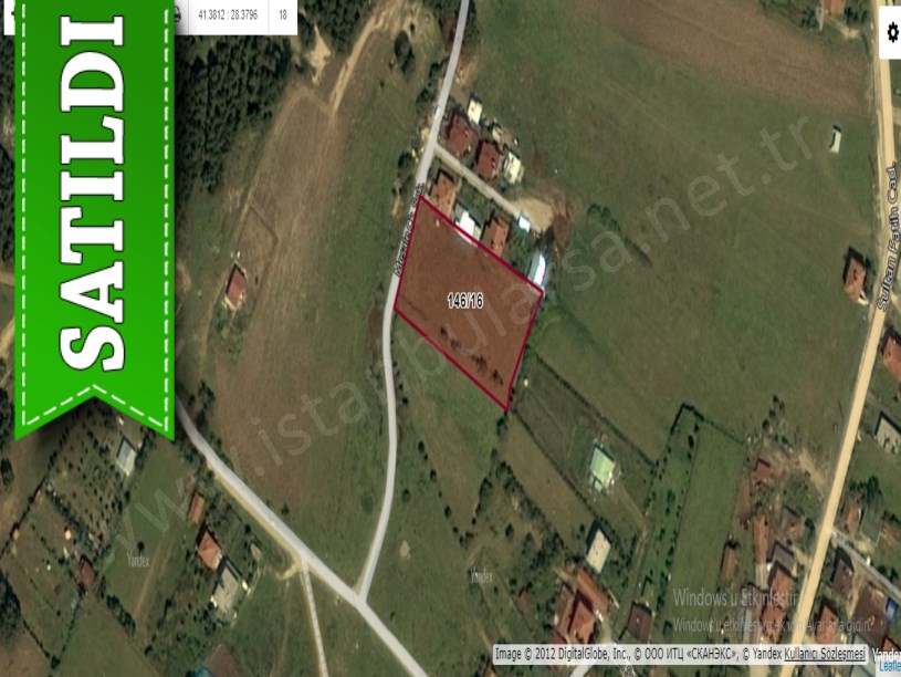 Çatalca Belgratta Satılık Arsa , 300 M2 Çevrili Çaplı 