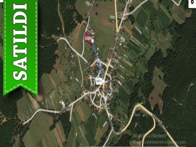 Çatalca Belgratta Satılık Arsa , 300 M2 Çevrili Çaplı 