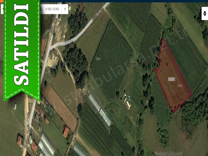 Çatalca Belgratta Satılık Arsa , 445 m2 Yolu Var 