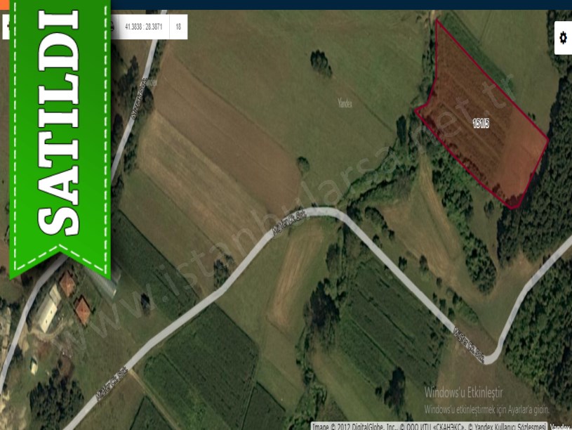 Çatalca Belgratta Satılık Arsa , 420 M2 Çaplı Yolu Var