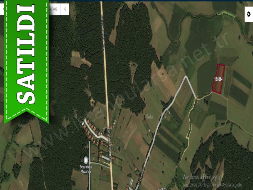 Çatalca Belgratta Satılık Arsa , 1,663 M2 Yola Cephe