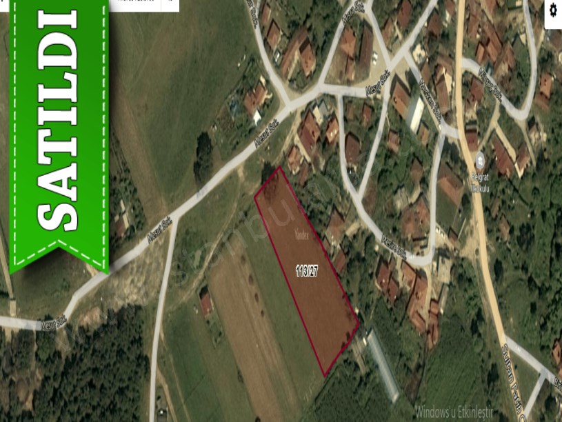 Çatalca Belgratta Satılık Arsa , 516 M2 Çevrili Yolu Var