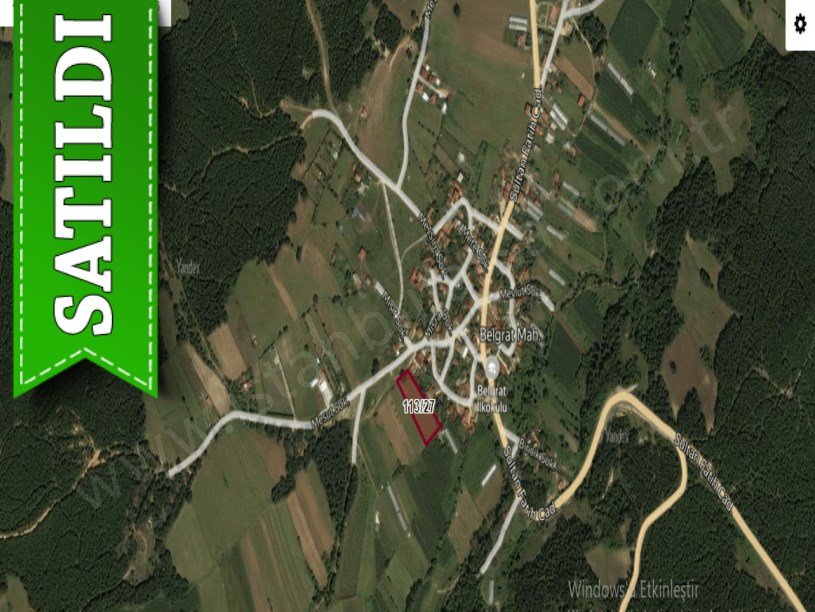 Çatalca Belgratta Satılık Arsa , 516 M2 Çevrili Yolu Var