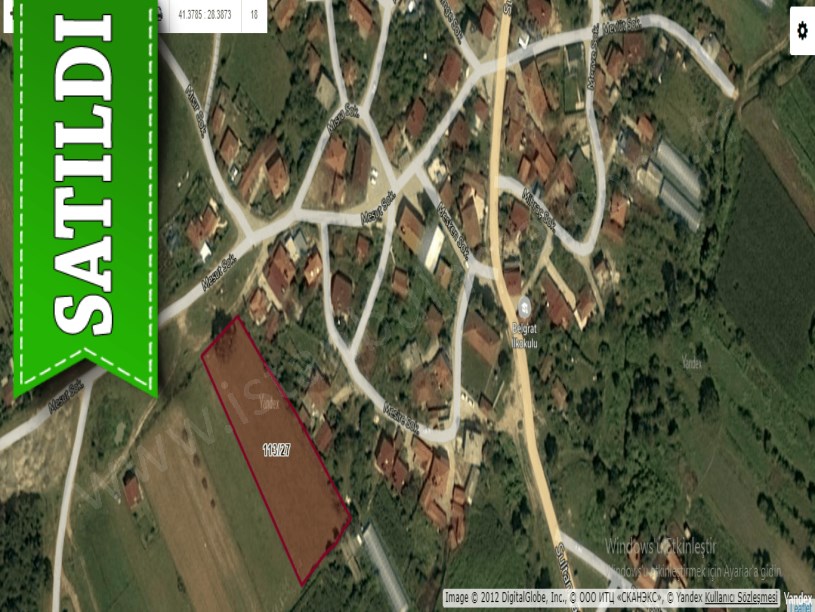 Çatalca Belgratta Satılık Arsa , 516 M2 Çevrili Yolu Var