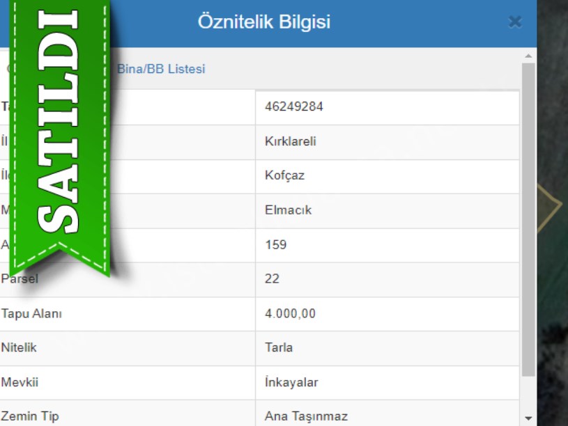 Kırklareli  Kofçaz Elmacıkta Satılık Tarla , 4 Dönüm Tek Tapu 