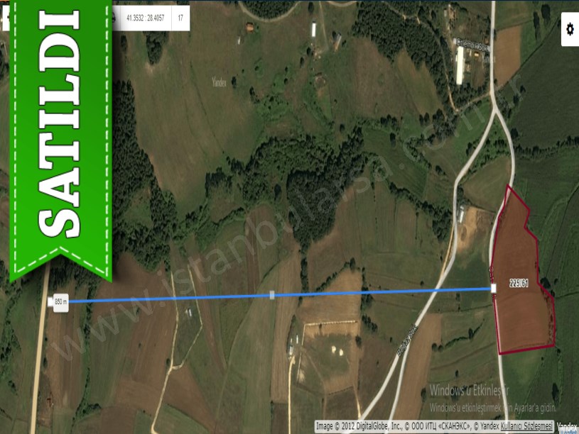 Çatalca Çiftlikköyde Satılık Arsa , 250 M2 Çaplı Çevrili Yolu Var