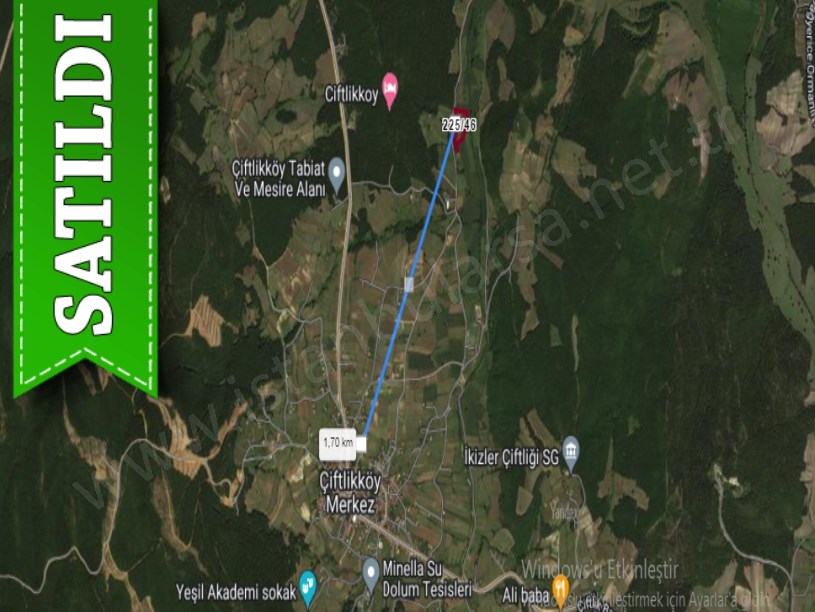 Çatalca Çiftlikköyde Satılık Arsa , 754 M2 Yola Yakın Hisseli