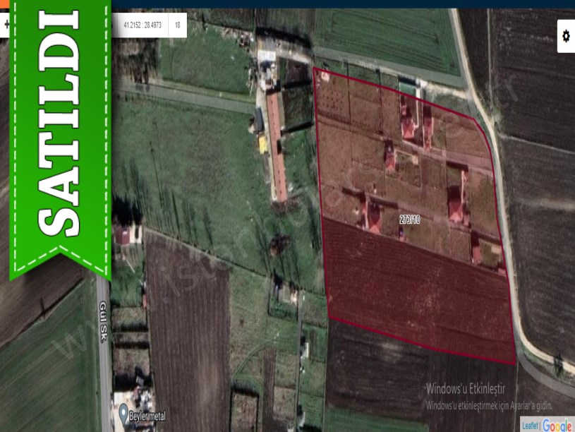 Çatalca Kestanelikte Satılık Arsa , 268 M2 Evlerin Yakını Yolu Var