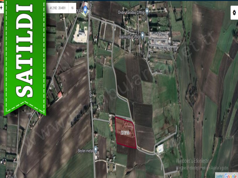 Çatalca Kestanelikte Satılık Arsa , 268 M2 Evlerin Yakını Yolu Var