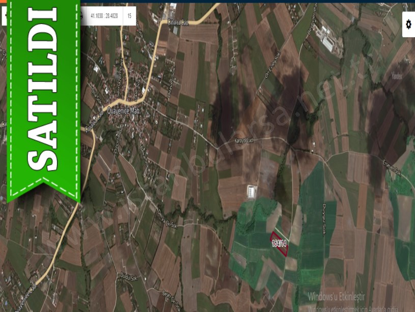 Çatalca Ovayenicede Satılık Arsa , 1,104 M2 Çaplı Çevrili Yolu Var