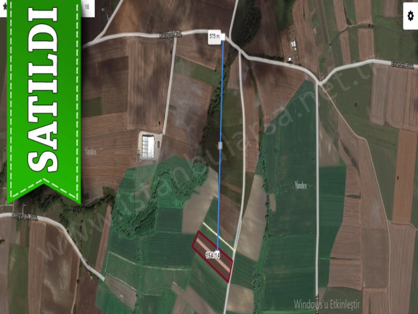 Çatalca Ovayenicede Satılık Arsa , 1,104 M2 Çaplı Çevrili Yolu Var
