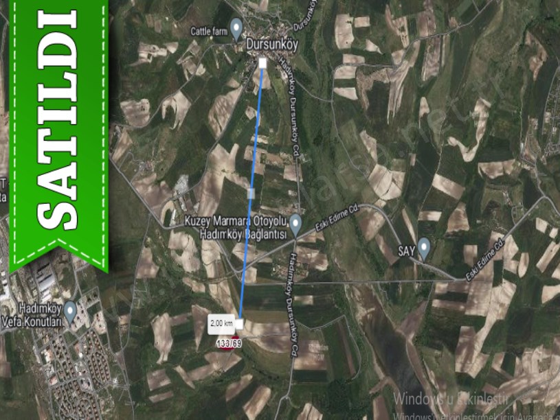 Arnavutköy Dursunköyde Satılık Arsa , 430 m2 Yolu Var 
