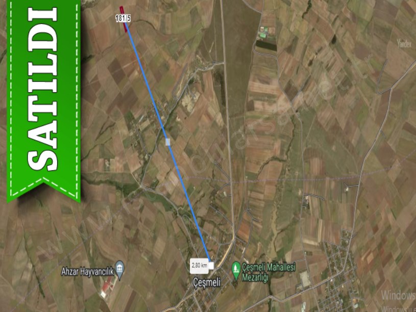 Tekirdağ Marmaraereğli Çeşmeli Mah Satılık Tarla , 6,235 m2 Tek Tapu Yolu Var
