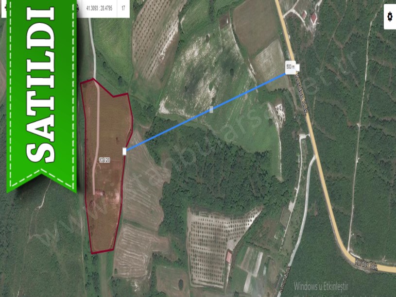 Çatalca Örencikte Satılık Tarla , 4,811 M2 Çaplı 