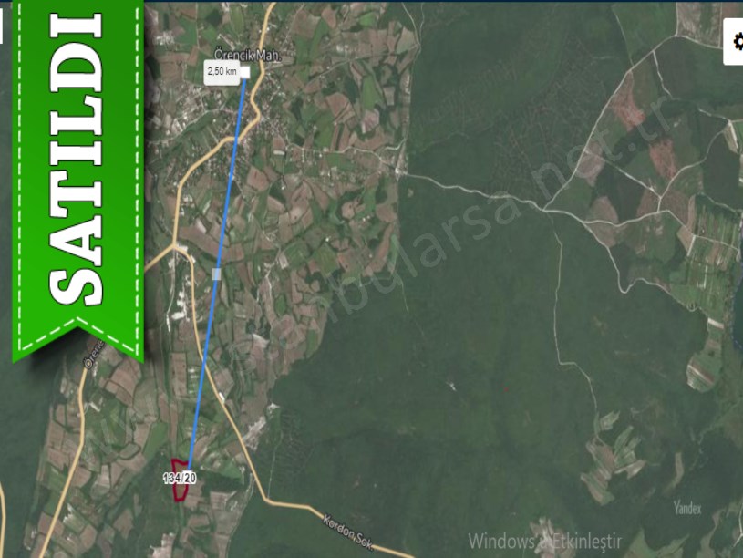 Çatalca Örencikte Satılık Tarla , 4,811 M2 Çaplı 
