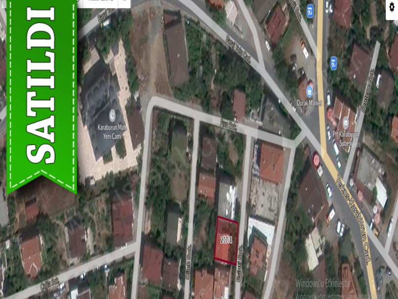 Arnavutköy Karaburunda Satılık Villa , 3 Katlı Deniz Manzaralı Masrafsız