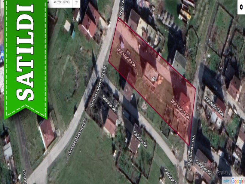 Arnavutköy İmrahorda Satılık Arsa , 225 m2 Cadde Cephe Çaplı