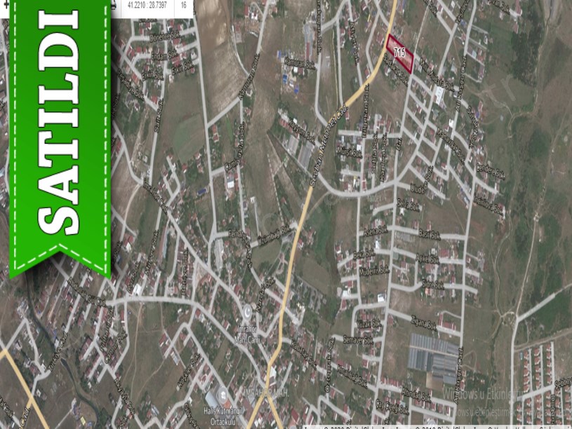 Arnavutköy İmrahorda Satılık Arsa , 225 m2 Cadde Cephe Çaplı