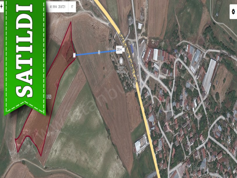 Arnavutköy Çilingirde Satılık Arsa , 287 M2 Hisseli İmarlı
