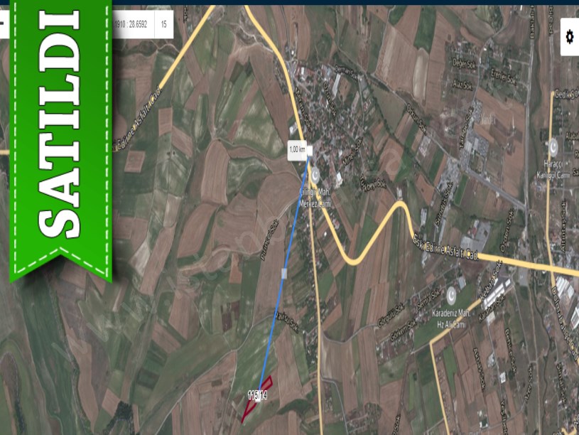 Arnavutköy Çilingirde Satılık Arsa , 948 m2 Caddeye Yakın Hisseli