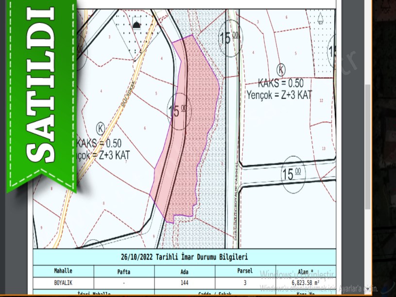 Arnavutköy Boyalıkta Satılık Arsa , 1,705 M2 Köyİçi İmarlı