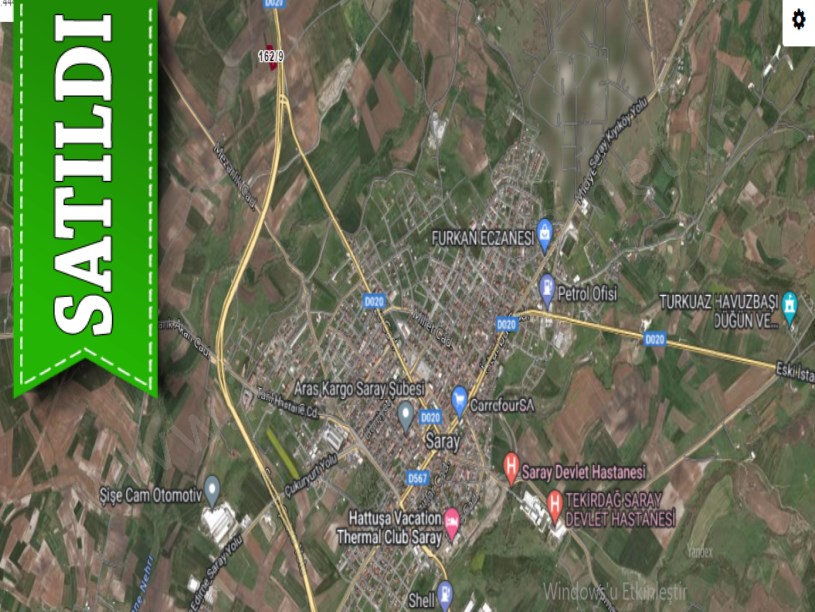 Tekirdağ Saray Yeni Mah Satılık Tarla , 7 Dönüm Asfalt Yola Yakın