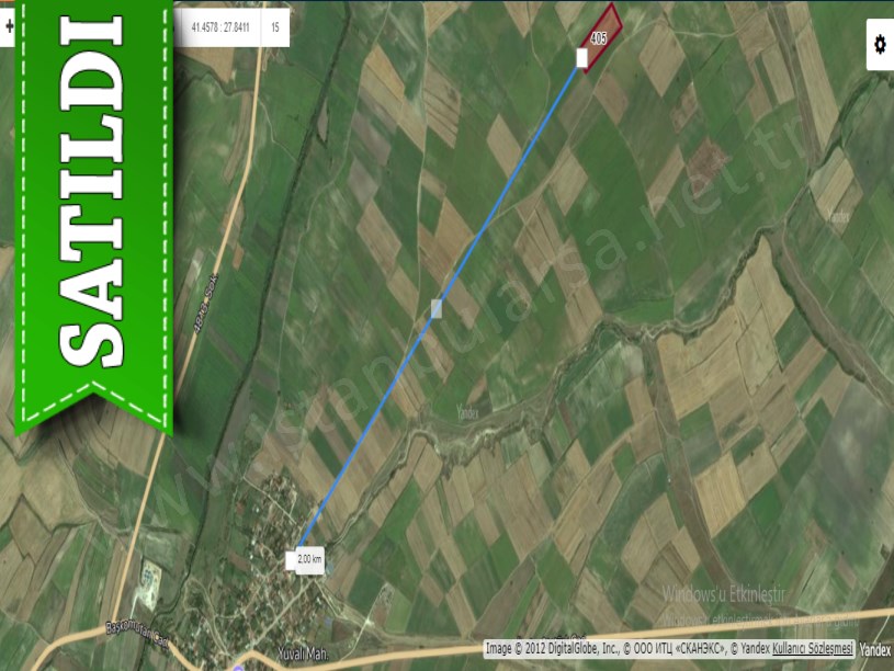 Tekirdağ Saray Yuvalıda Satılık Arsa , 1,805 M2 Hisseli Yolu Var