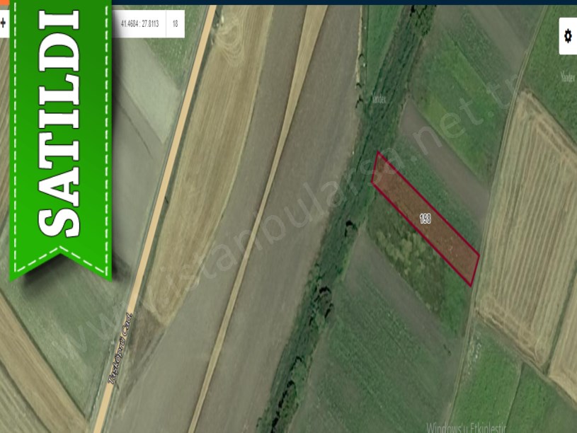 Tekirdağ Saray Yuvalıda Satılık Arsa , 580 M2 Caddeye Yakın