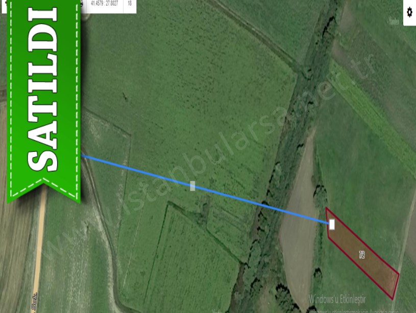 Tekirdağ Saray Yuvalıda Satılık Arsa , 460 M2 Yolu Var
