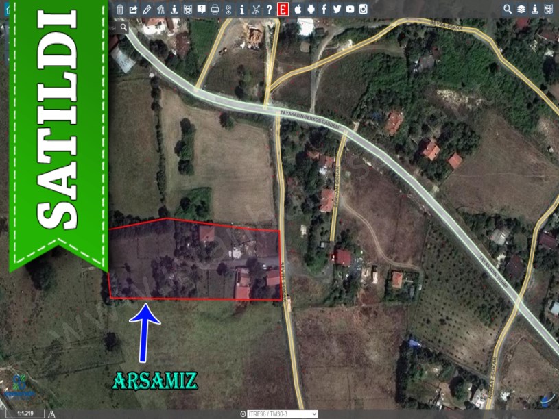 Tayakadın da satılık arsa