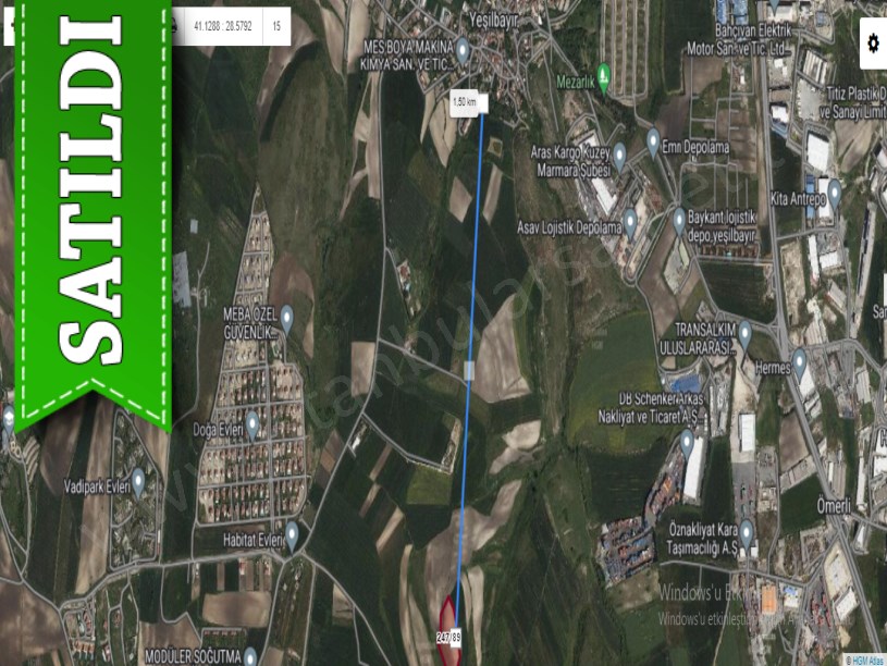 Arnavutköy Yeşilbayırda Satılık Arsa , 227 M2 Hisseli Arsa 