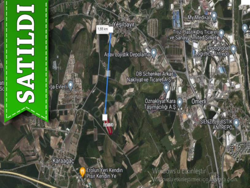 Arnavutköy Yeşilbayırda Satılık Arsa , 302 M2 Caddeye Yakın 
