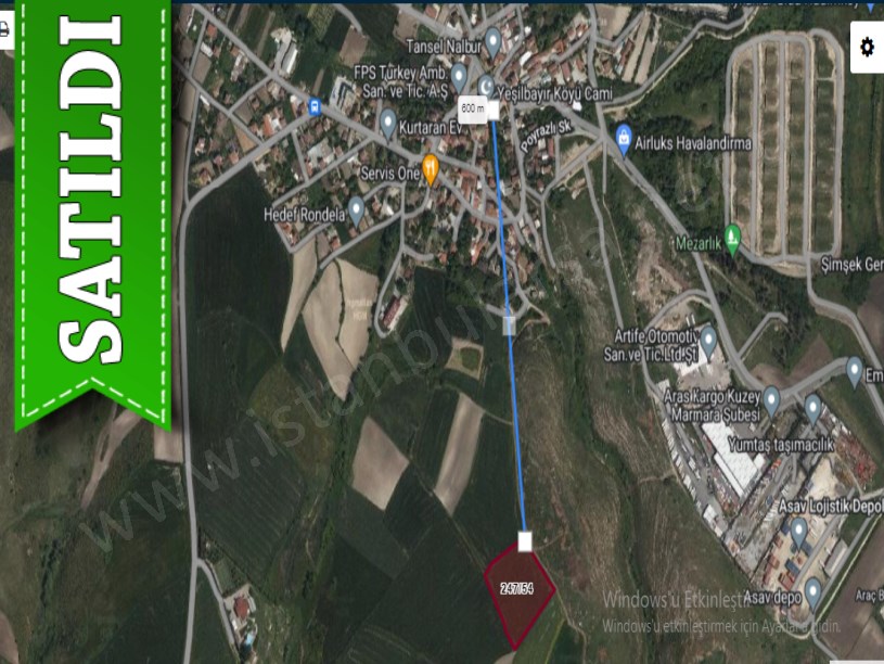 Arnavutköy Yeşilbayırda Satılık Arsa , 134 M2 Yolu Var Fabrikalara Yakın