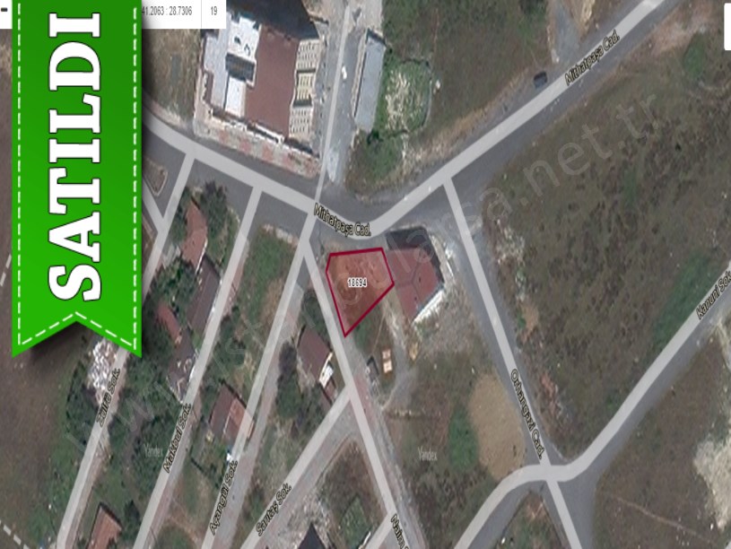 Arnavutköy Yavuzselim Mah Satılık Arsa , 251 M2 Cadde Cephe Köşe Başı