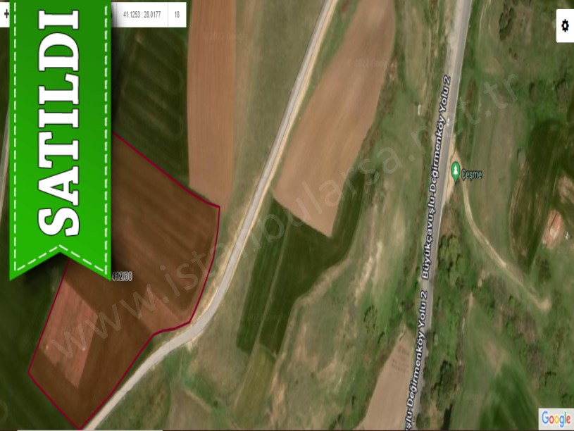 Silivri Değirmenköyde Satılık Arsa , 1,200 M2 Yola Cephe Hisseli