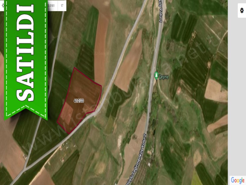 Silivri Değirmenköyde Satılık Arsa , 1,200 M2 Yola Cephe Hisseli