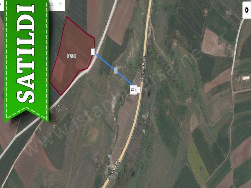Silivri Değirmenköyde Satılık Arsa , 1,200 M2 Yola Cephe Hisseli