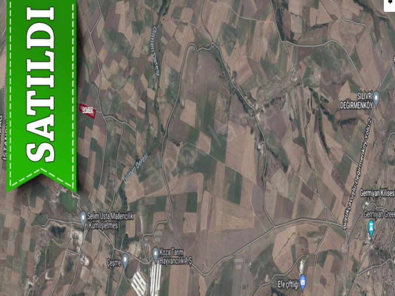Silivri Değirmenköyde Satılık Arsa , 1,166 M2 Yola Cephe Çaplı