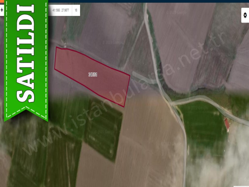 Silivri Değirmenköyde Satılık Arsa , 1,166 M2 Yola Cephe Çaplı