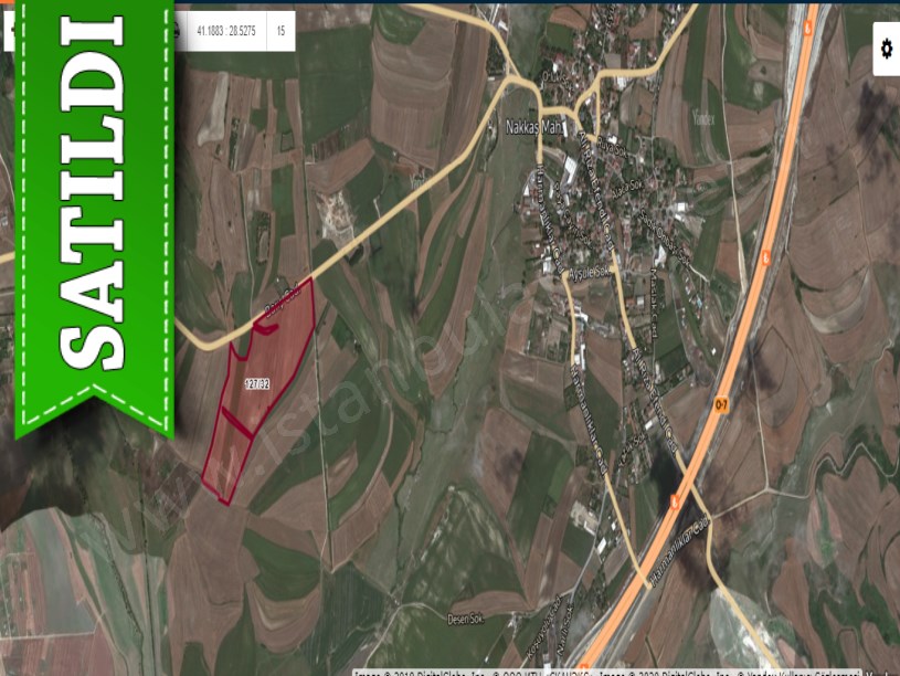 Çatalca Nakkaşta  Satılık  Arsa , 400 M2 Cadde Cephe