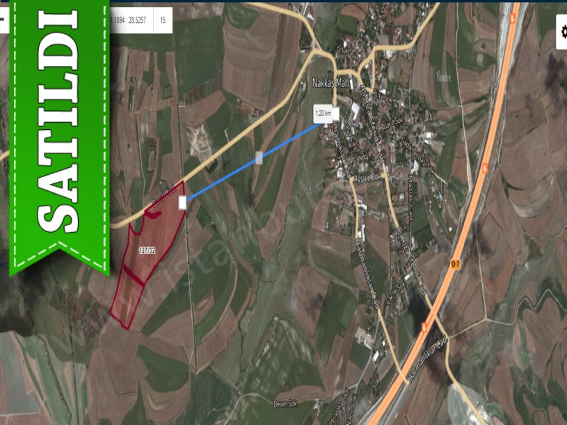 Çatalca Nakkaşta  Satılık  Arsa , 400 M2 Cadde Cephe
