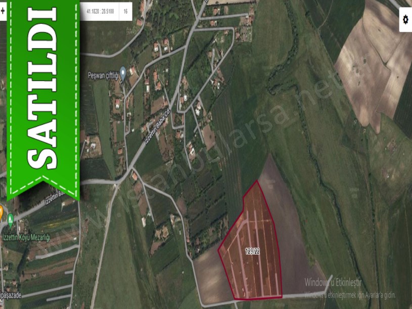 Çatalca İzzettinde Satılık Arsa , 600 m2 Yolu Var 