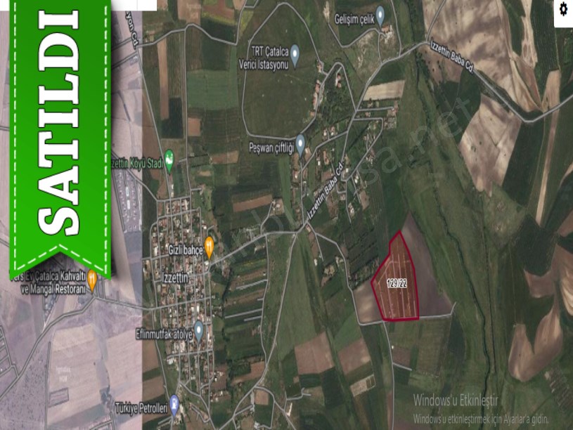 Çatalca İzzettinde Satılık Arsa , 600 m2 Yolu Var 