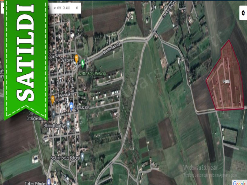 Çatalca İzzettinde Satılık Arsa , 600 m2 Yolu Var 