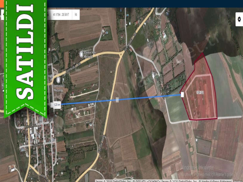 Çatalca İzzettinde Satılık Arsa , 600 m2 Yolu Var 