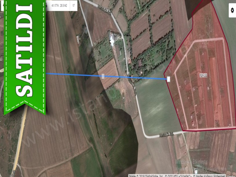 Çatalca İzzettinde Satılık Arsa , 600 m2 Yolu Var 