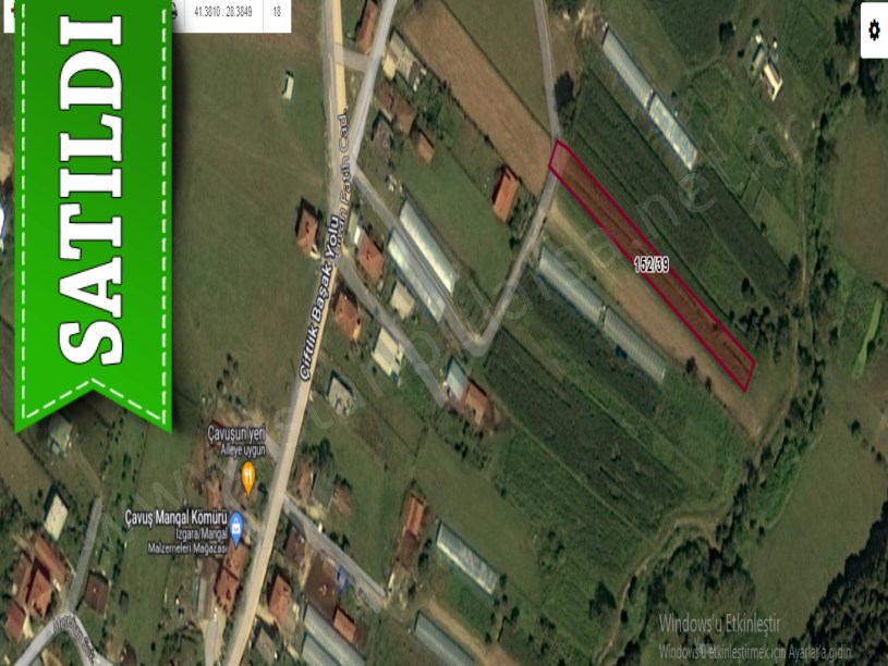 Çatalca Belgratta Satılık Arsa , 146 M2 Yolu Var